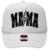 Mama Lightning Bolt High Crown Mesh Back Trucker Hat