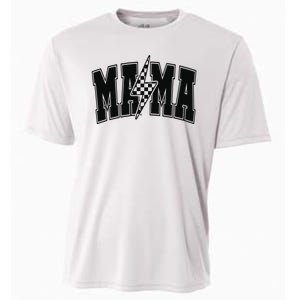 Mama Lightning Bolt Cooling Performance Crew T-Shirt