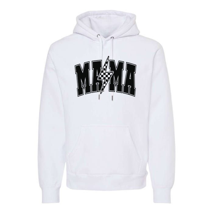 Mama Lightning Bolt Premium Hoodie