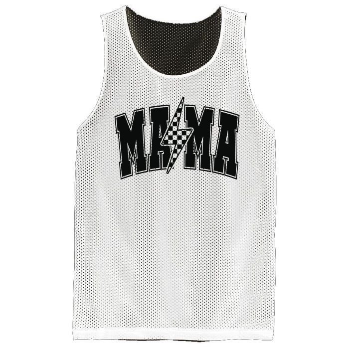 Mama Lightning Bolt Mesh Reversible Basketball Jersey Tank