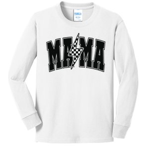 Mama Lightning Bolt Kids Long Sleeve Shirt