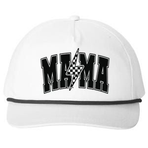 Mama Lightning Bolt Snapback Five-Panel Rope Hat