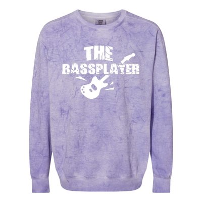 Music Lover Bass Guitar Colorblast Crewneck Sweatshirt