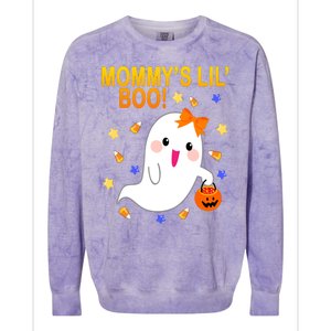 Mommys Lil Boo Cute Halloween Colorblast Crewneck Sweatshirt