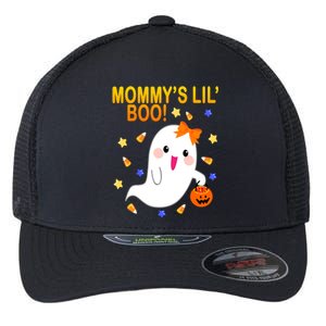 Mommys Lil Boo Cute Halloween Flexfit Unipanel Trucker Cap