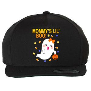 Mommys Lil Boo Cute Halloween Wool Snapback Cap