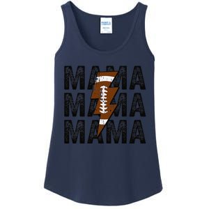 Mama Lightning Bolt Game Day Football Season Mom Women Ladies Essential Tank