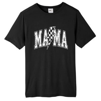 Mama Lightning Bolt Checkered MotherS Day Varsity For Mom Tall Fusion ChromaSoft Performance T-Shirt