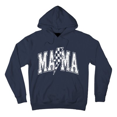 Mama Lightning Bolt Checkered MotherS Day Varsity For Mom Hoodie