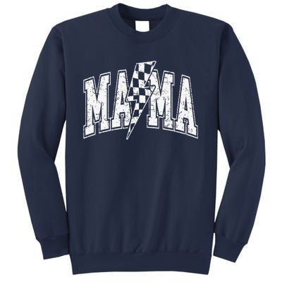 Mama Lightning Bolt Checkered MotherS Day Varsity For Mom Sweatshirt