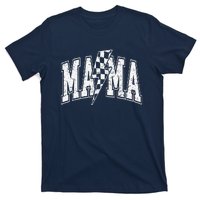 Mama Lightning Bolt Checkered MotherS Day Varsity For Mom T-Shirt