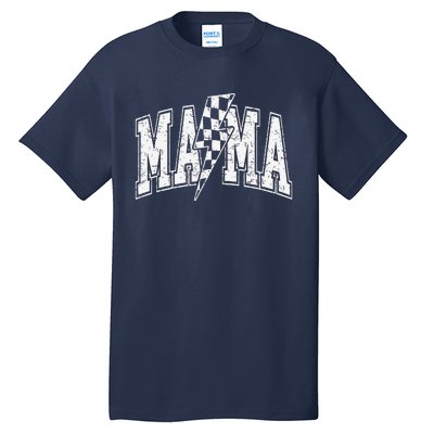 Mama Lightning Bolt Checkered MotherS Day Varsity For Mom Tall T-Shirt