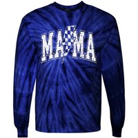 Mama Lightning Bolt Checkered MotherS Day Varsity For Mom Tie-Dye Long Sleeve Shirt