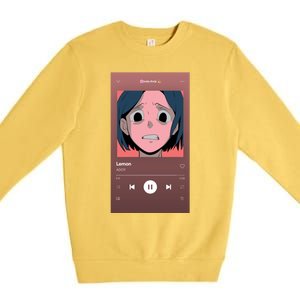 Music Lemon By Adoy Premium Crewneck Sweatshirt