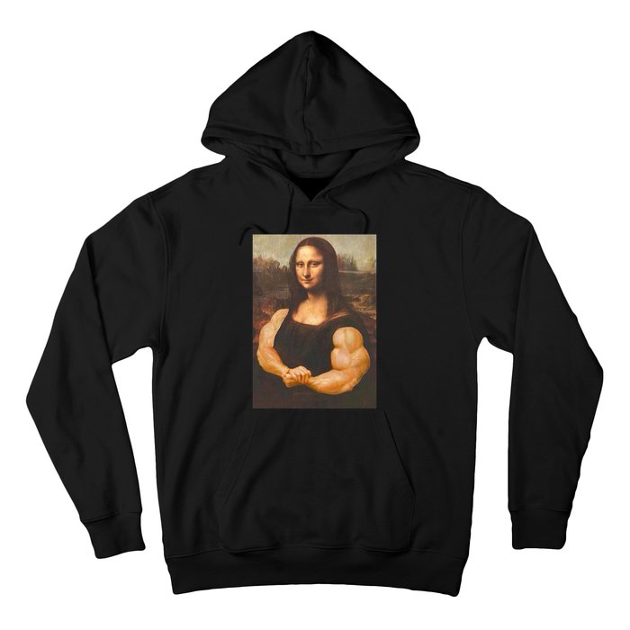 Mona Lisa Bodybuilding Muscle Gym Workout Outfits Hoodie