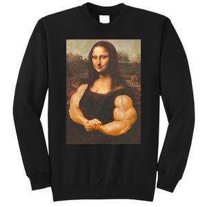 Mona Lisa Bodybuilding Muscle Gym Workout Outfits Sweatshirt