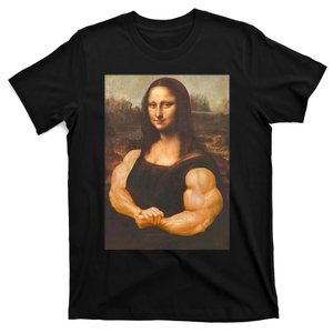 Mona Lisa Bodybuilding Muscle Gym Workout Outfits T-Shirt