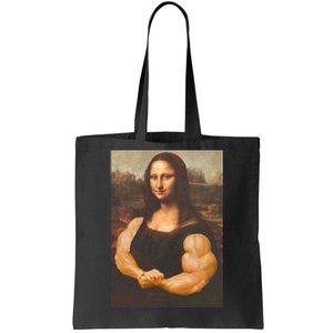 Mona Lisa Bodybuilding Muscle Gym Workout Outfits Tote Bag