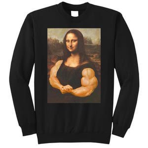 Mona Lisa Bodybuilding Muscle Gym Workout Outfits Tall Sweatshirt