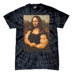 Mona Lisa Bodybuilding Muscle Gym Workout Outfits Tie-Dye T-Shirt