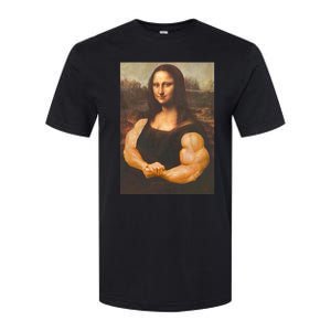 Mona Lisa Bodybuilding Muscle Gym Workout Outfits Softstyle CVC T-Shirt