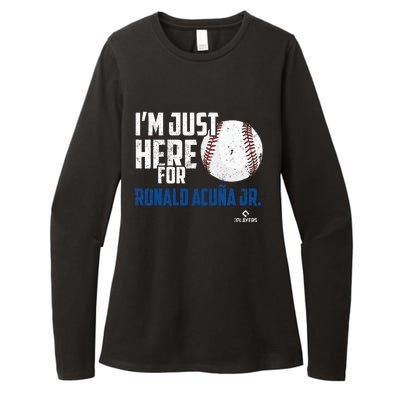 Major League Baseball RONALD ACUNA JR MLBRAC2010 Womens CVC Long Sleeve Shirt