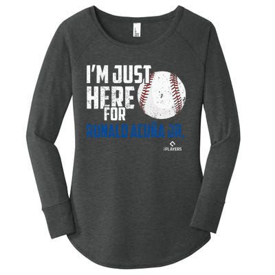 Major League Baseball RONALD ACUNA JR MLBRAC2010 Women's Perfect Tri Tunic Long Sleeve Shirt