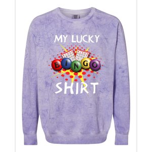 My Lucky Bingo Sweatshirt Cute Lucky Player Colorblast Crewneck Sweatshirt