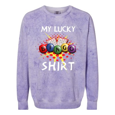 My Lucky Bingo Sweatshirt Cute Lucky Player Colorblast Crewneck Sweatshirt