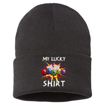 My Lucky Bingo Sweatshirt Cute Lucky Player Sustainable Knit Beanie