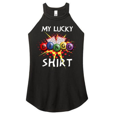 My Lucky Bingo Sweatshirt Cute Lucky Player Women's Perfect Tri Rocker Tank