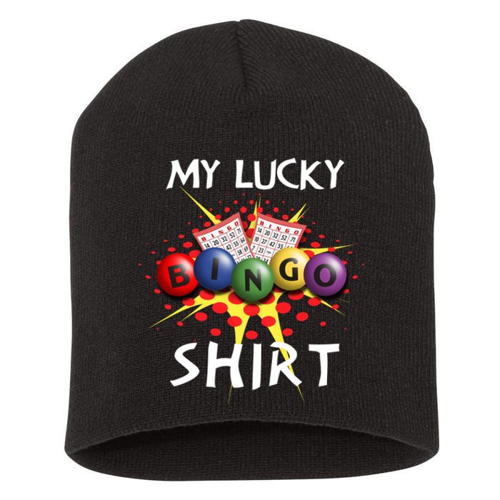 My Lucky Bingo Sweatshirt Cute Lucky Player Short Acrylic Beanie