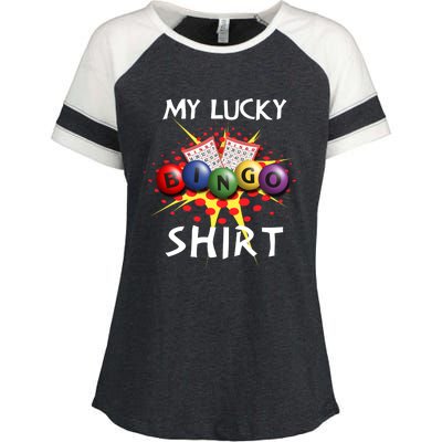 My Lucky Bingo Sweatshirt Cute Lucky Player Enza Ladies Jersey Colorblock Tee