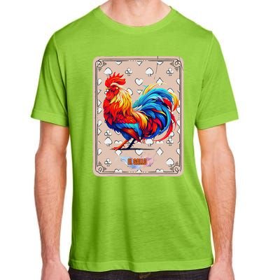 Mexican Lottery Bingo Game El Gallo Traditional Rooster Card Adult ChromaSoft Performance T-Shirt