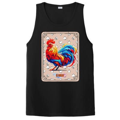 Mexican Lottery Bingo Game El Gallo Traditional Rooster Card PosiCharge Competitor Tank