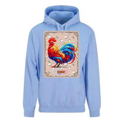 Mexican Lottery Bingo Game El Gallo Traditional Rooster Card Unisex Surf Hoodie