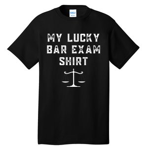 My Lucky Bar Exam Funny Law School Graduation Gift Tall T-Shirt