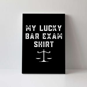 My Lucky Bar Exam Funny Law School Graduation Gift Canvas