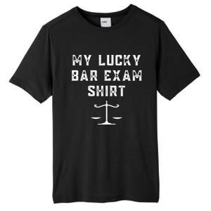 My Lucky Bar Exam Funny Law School Graduation Gift Tall Fusion ChromaSoft Performance T-Shirt