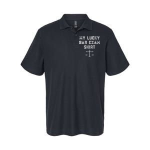 My Lucky Bar Exam Funny Law School Graduation Gift Softstyle Adult Sport Polo