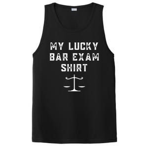 My Lucky Bar Exam Funny Law School Graduation Gift PosiCharge Competitor Tank