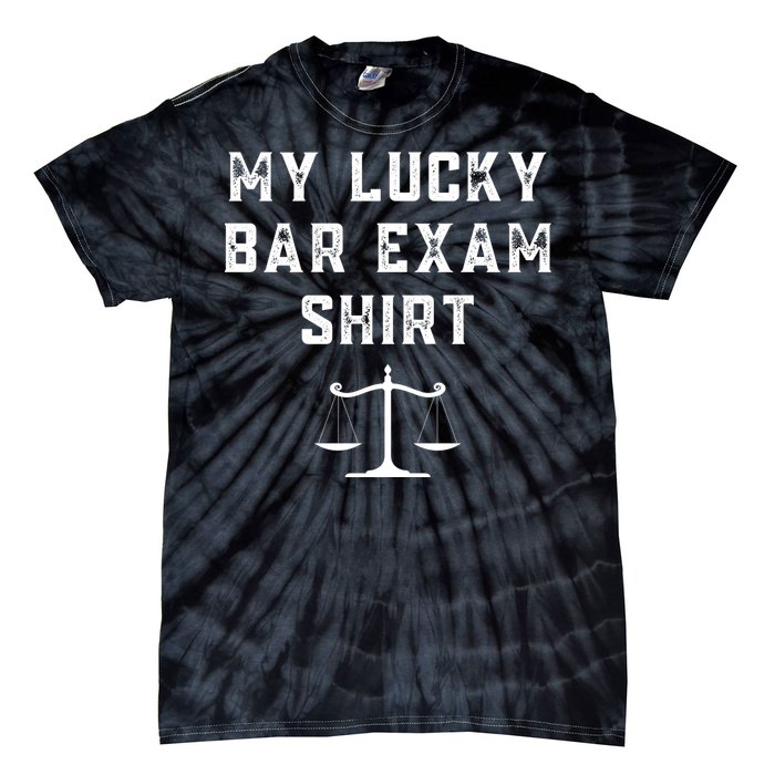 My Lucky Bar Exam Funny Law School Graduation Gift Tie-Dye T-Shirt