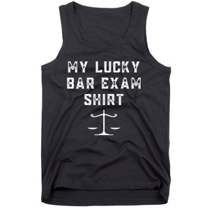 My Lucky Bar Exam Funny Law School Graduation Gift Tank Top