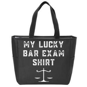 My Lucky Bar Exam Funny Law School Graduation Gift Zip Tote Bag