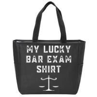 My Lucky Bar Exam Funny Law School Graduation Gift Zip Tote Bag