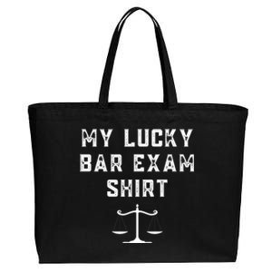 My Lucky Bar Exam Funny Law School Graduation Gift Cotton Canvas Jumbo Tote