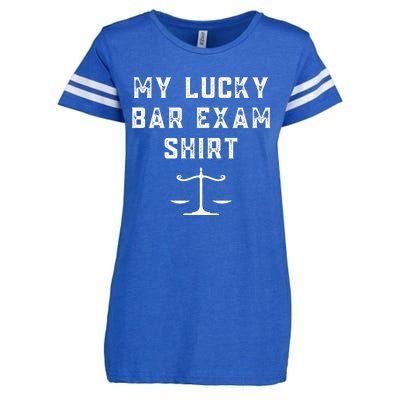 My Lucky Bar Exam Funny Law School Graduation Gift Enza Ladies Jersey Football T-Shirt