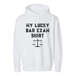 My Lucky Bar Exam Funny Law School Graduation Gift Garment-Dyed Fleece Hoodie