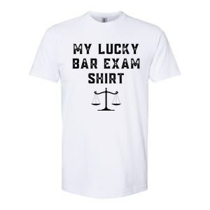 My Lucky Bar Exam Funny Law School Graduation Gift Softstyle CVC T-Shirt