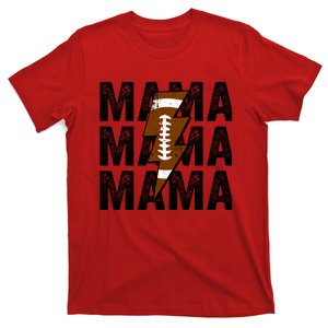 Mama Lightning Bolt Game Day Football Season Mom Wo T-Shirt